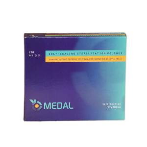 Samoprzylepne torebki foliowo-papierowe do sterylizacji 57mmx100mm 200sztuk - Medal