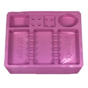 Tacki stomatologiczne różowe CIEMNE 100szt