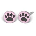 Kolczyki z obrazkiem Zwierzęca Łapka - Studex System 75 