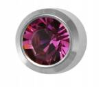 Kolczyki Ametyst w srebrnej oprawie - Studex System Plus