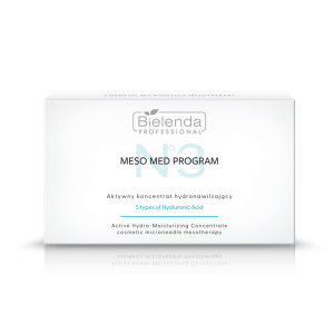 Zestaw aktywnych koncentratów hydronawilżających z 5 formami kwasu hialuronowego 10x3ml - BIELENDA PROFESSIONAL