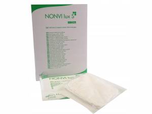 KOMPRESY WŁÓKNINOWE JAŁOWE 7,5 x 7,5 (25 x 5szt) zielone 