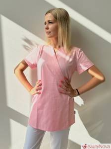 FARTUCH KOSMETYCZNY PUDROWY RÓŻ DAMSKI 012