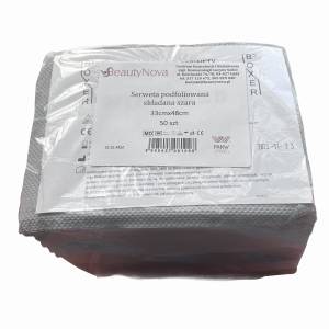 SERWETA PODFOLIOWANA SKŁADANA SZARA 33x48cm 50szt