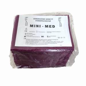 SERWETA PODFOLIOWANA SKŁADANA BORDOWA 33x48cm 50szt