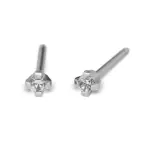 Cubic Zirconia w pazurkach kolor srebrny 2mm - Studex System 75