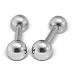 Kolczyki Sztanga kulka kolor srebrny 4mm - Studex System 75