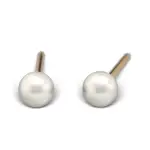 Kolczyki 3mm Perła bez oprawy, kolor złoty - Studex System 75