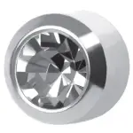 Kolczyki Brylant w srebrnej oprawie - Studex System Plus