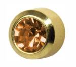 Kolczyki Topaz w złotej oprawie - Studex System Plus