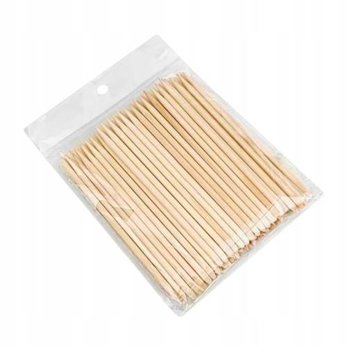 Patyczki drewniane do manicure długie 14cm - 100 sztuk