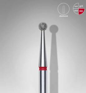 STALEKS Frez diamentowy kulka czerwona EXPERT średnica 2,5 mm