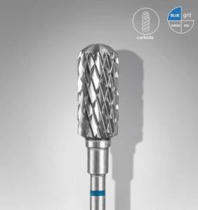 STALEKS  Frez z węglika spiekanego zaokrąglony walec niebieski EXPERT średnica 6 mm / część robocza 14 mm