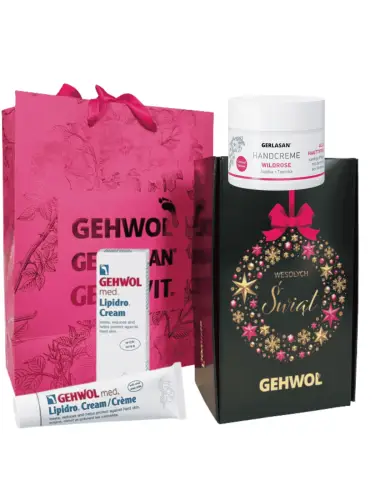 Zestaw Świąteczny GEHWOL - Krem Lipidro 20ml + Krem do rąk dzika róża + PRÓBKI