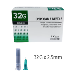 Igły do mezoterapii igłowej 32G x 2,5mm 10 sztuk