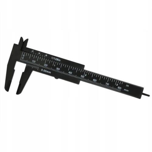 Suwmiarka plastikowa 0 - 80mm czarna