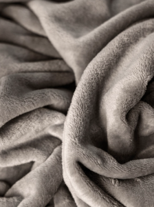 Pluszowy pokrowiec na fotel kosmetyczny - truflowy 90x210cm 