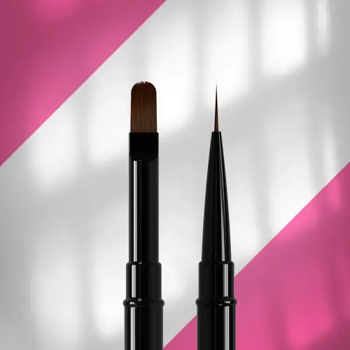 PĘDZELEK DWUSTRONYY LINER 10mm / DO ŻELU 11mm STALEKS