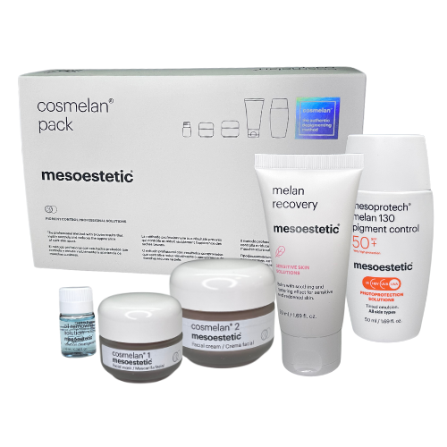 COSMELAN - ZESTAW NA PRZEBARWIENIA PEŁNA KURACJA - Mesoestetic NOWA FORMUŁA - data ważności 02.2027r.