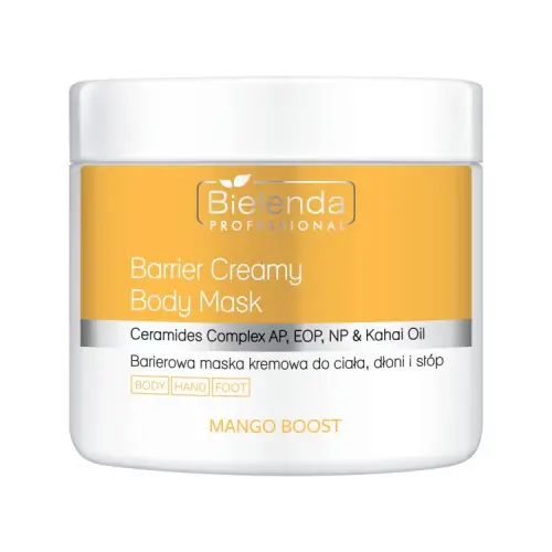 MANGO BOOST - BARIEROWA MASKA KREMOWA DO CIAŁA, DŁONI I STÓP 600g | TERMIN: 10.2026