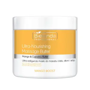 MANGO BOOST  ULTRA - ODŻYWCZE MASŁO DO MASAŻU CIAŁA, DŁONI I STÓP 500ml | TERMIN: 10.2026