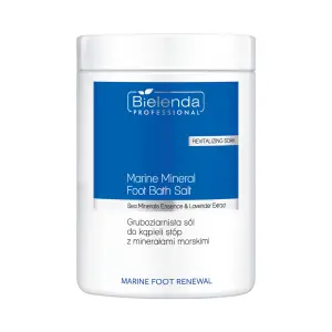 MARINE FOOT RENEWAL Gruboziarnista sól do kąpieli stóp z minerałami morskimi 1000g  -Bielenda