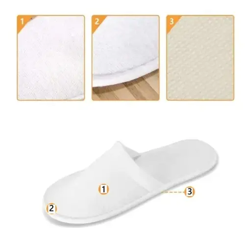 Kapcie SPA zakryte palce 1 para
