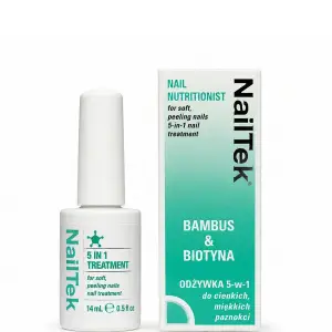 Nail Tek NAIL NUTRITIONIST Bambus & Biotyna 5-w-1 Odżywka do cienkich, miękkich paznokci 14ml