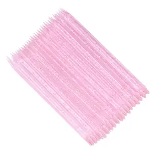 Patyczki plastikowe brokat do manicure 100 szt.