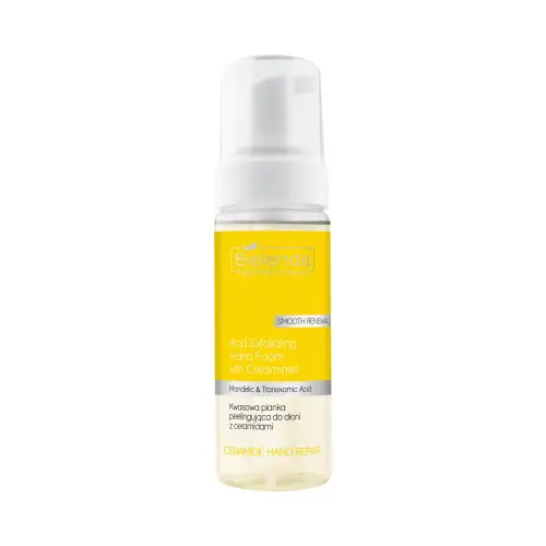CERAMIDE HAND REPAIR Kwasowa pianka peelingująca do dłoni z ceramidami 160ml - Bielenda