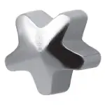 Kolczyki Gwiazdka kolor srebrny - Studex System Plus