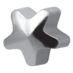Kolczyki Gwiazdka kolor srebrny - Studex System Plus
