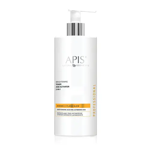 APIS ADENO-C FLASH GLOW Rozświetlający tonik i aktywator 2w1 500ml