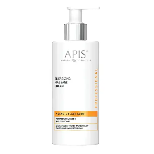 APIS ADENO-C FLASH GLOW Energetyzujący krem do masażu twarzy 300ml