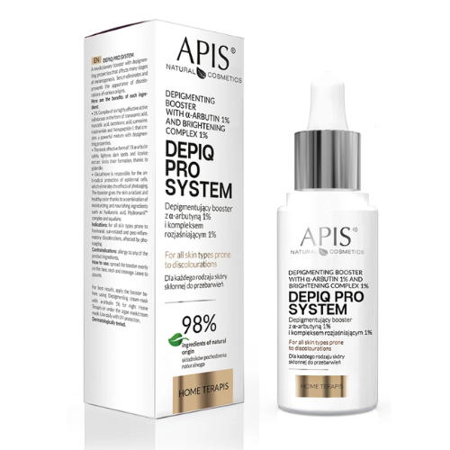 APIS DEPIQ PRO SYSTEM Depigmentujący booster z alfa-arbutyną 1% 30ml