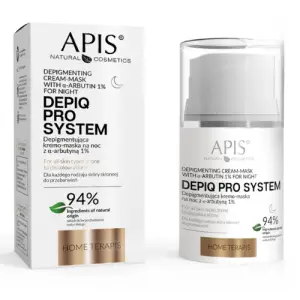 APIS DEPIQ PRO SYSTEM Depigmentująca kremo-maska na noc z alfa-arbutyną 1% 50ml